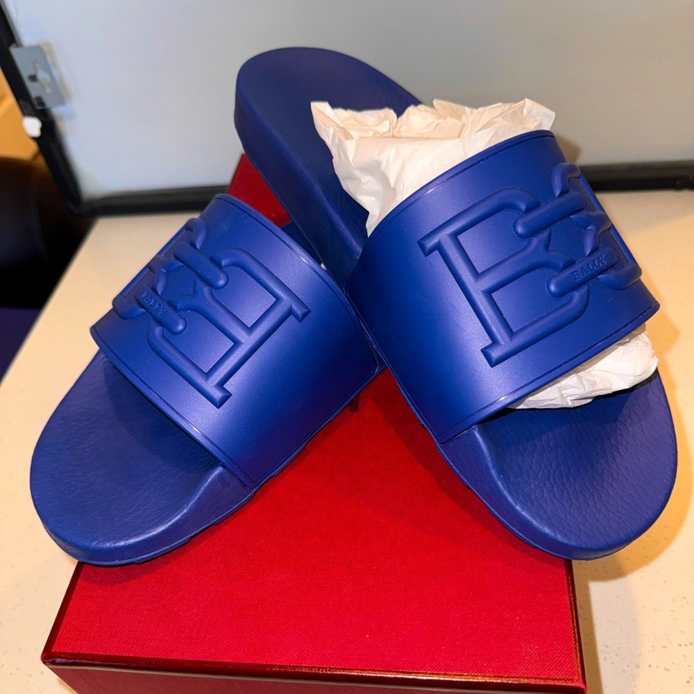 Bally Slides- Brand New Never Worn. FREE Shipping